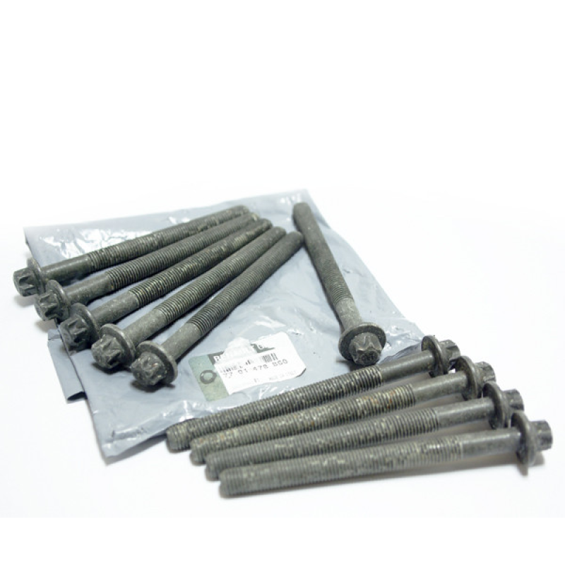 Комплект болтів ГБЦ (10 шт) Renault Kangoo I 1.5 Dci (K9K). Оригінал Renault - 77 01 478 860