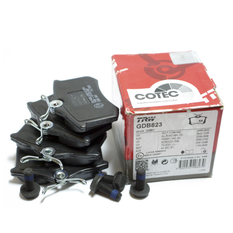 Колодки гальмівні задні Renault Scenic II. Виробник TRW Німеччина — GDB823