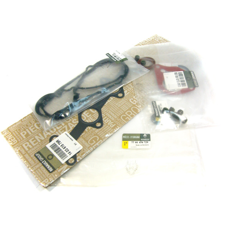 Комплект прокладок двигуна верхній (без прокладання ГБЦ) Renault Kangoo 1.5 Dci (K9K). 7701476729