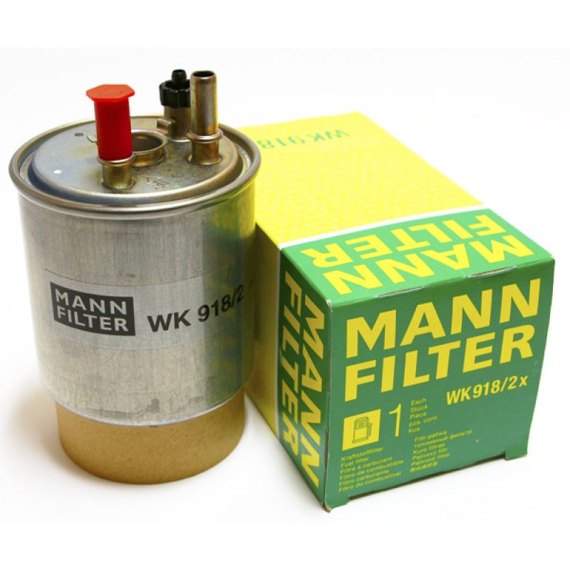 Фільтр паливний Renault Kangoo II — 1.5 Dci (під датчик рівня води). Mann Німеччина — WK918/2X