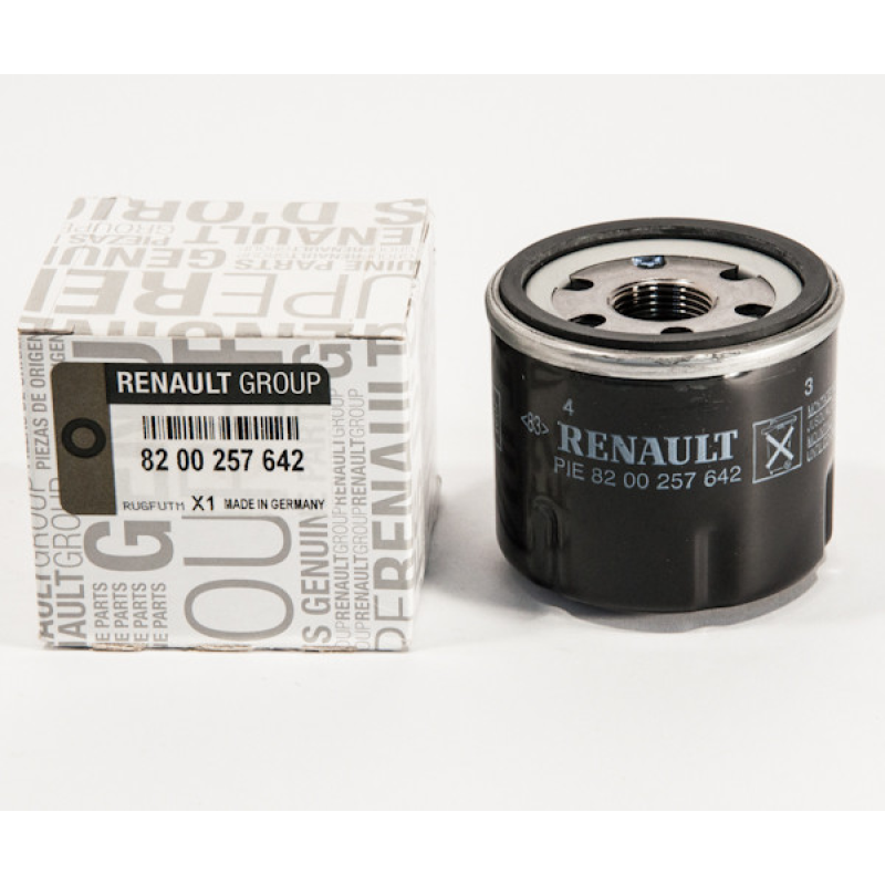 Фільтр оливний Dacia, Logan II (MCV) / Sandero II (Stepway) — 1.2 i (D4F). Оригінал Renault — 8200257642