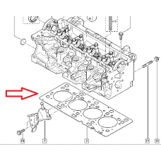Прокладка ГБЦ Renault Kangoo I 1.5 Dci (K9K) — до 19.05.2004 Оригінал Renault Франція 8200071111
