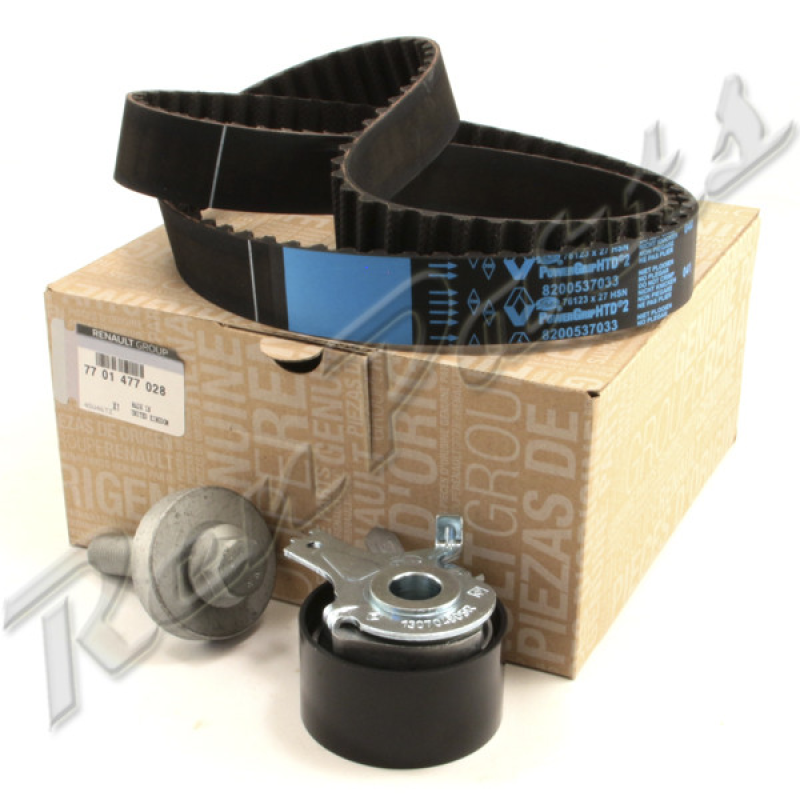 Комплект ГРМ (ремінь 123 зуба + ролик) Dacia, Renault Logan /Sandero II 2012- 1.5 Dci K9K 838, 830 7701477028