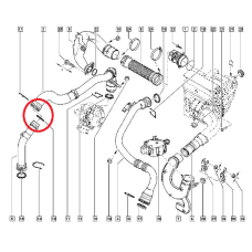 Ущільнювальне кільце патрубка інтеркулера Renault Scenic III — 1.5 Dci (K9K) Оригінал 7701071157