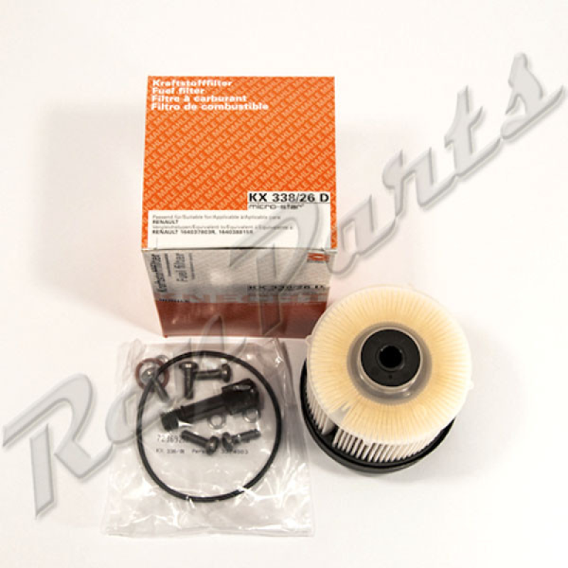 Фільтр паливний вставка Dacia, Renault Duster - 1.5 Dci (K9K). KX338/26D Knecht Австрія