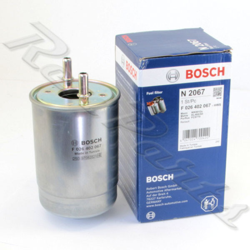 Фільтр паливний Euro 5 Renault Megane III - 1.5Dci (K9K636, 656, 657) F 026 402 067 Bosch Фільтр паливний Euro 5 Renault Megane III - 1.5Dci (K9K636, 656, 657) F 026 402 067 Bosch