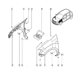 Крила, двері, капоти, кришки багажника