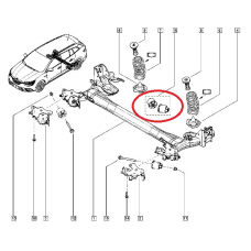 Сайлентблоки задньої балки Renault Megane IV 2016 - 550442806R Оригінал