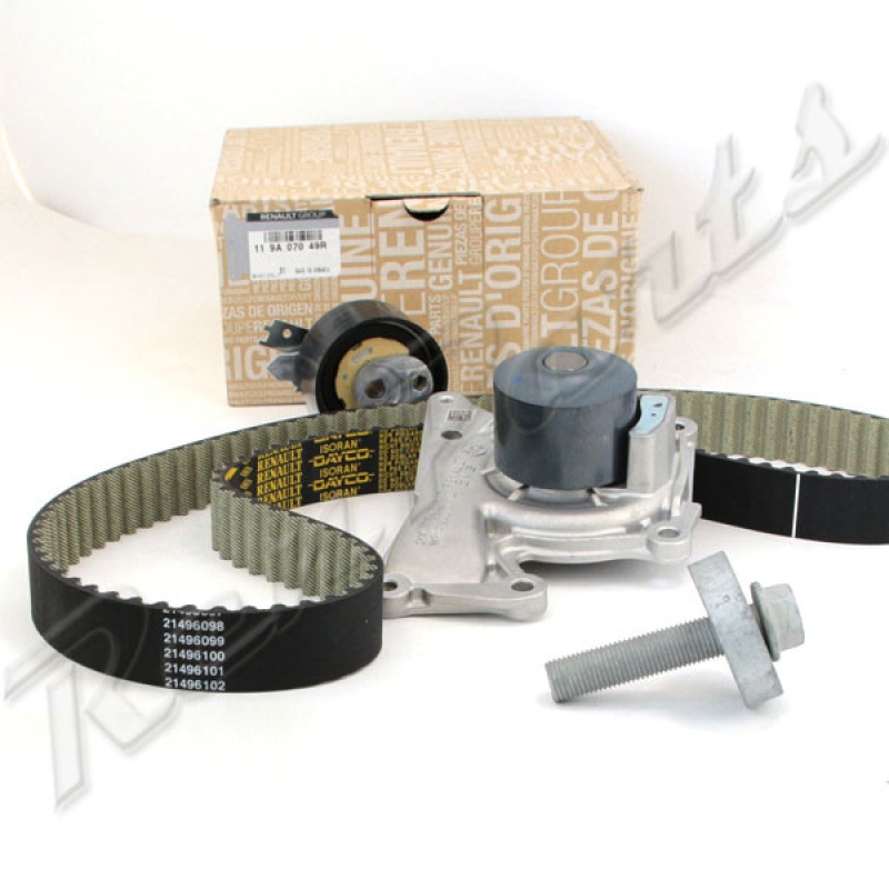 Комплект ременя ГРМ 130C11508R + помпа 210107852R Renault Kadjar 2015- 1.5 Dci (K9K) 119A07049R Оригінал