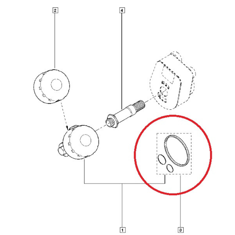 Dacia, Renault Duster 2010- 1.5 Dci (K9K) прокладки корпусу оливного фільтра 365.960 Elring Німеччина