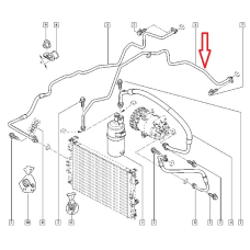 Трубка системи кондиціонування Renault Megane II (Рено Меган 2) — 8200247440 Air Conditioning Pipe