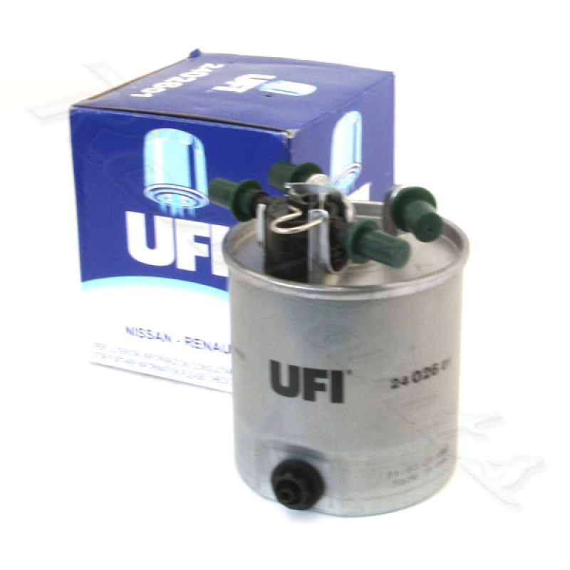Фільтр топлівного без датчика води Renault Koleos - 2.0dci 16V (M9R) UFI 24.026.01 Італія