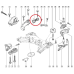 Опора двигуна верхня поздовжня Renault Scenic II 2003- 2.0i + 1.9 dci Original 8200103263 Engine Mount
