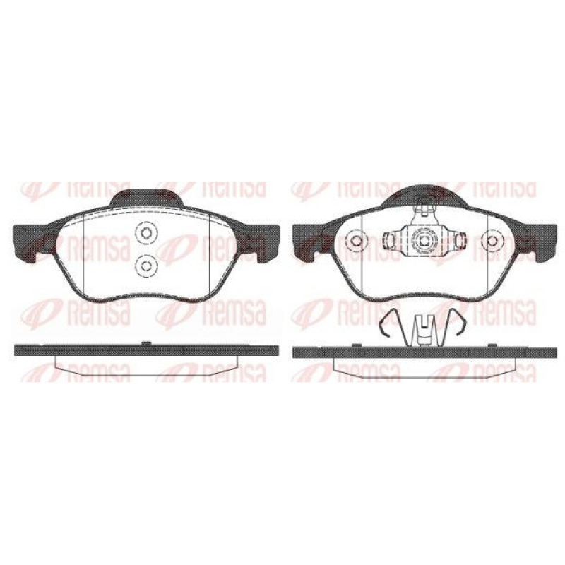 Колодки гальмівні передні Renault Scenic II 18.10.2005- 2009 1.5dci + 1.6i Remsa-Roadhouse 2962.10 Іспанія