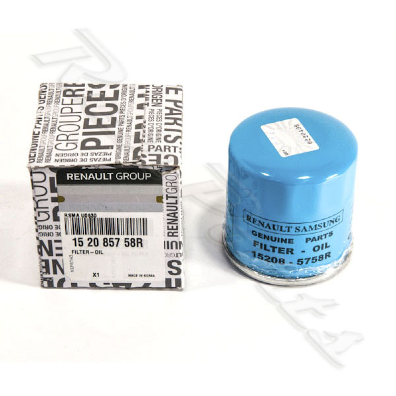 Фильтр масляный Renault Megane IV 2016- 1.6i(H4M) +1.6i(M5M)+1.8i RS(M5P) 152085758R Original oil filter