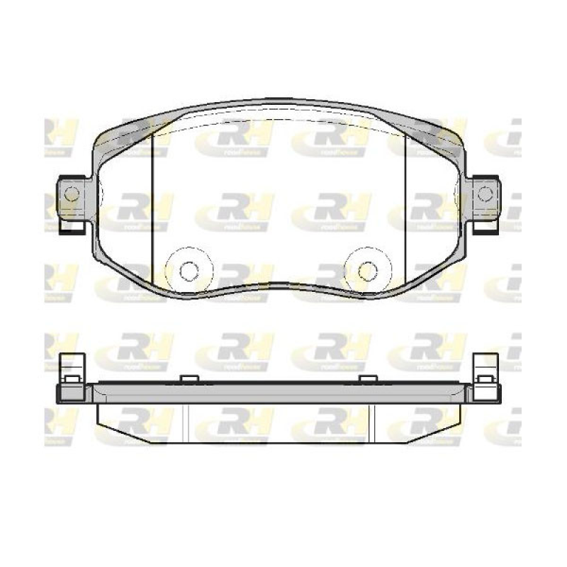 Колодки гальмівні передні Renault Megane IV 2016- 21724.08 Remsa-Roadhouse Іспанія