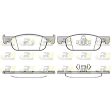 Колодки гальмівні передні під диски 258х22 Renault Sandero II / Logan II 2013- Remsa 1718.00 Іспанія