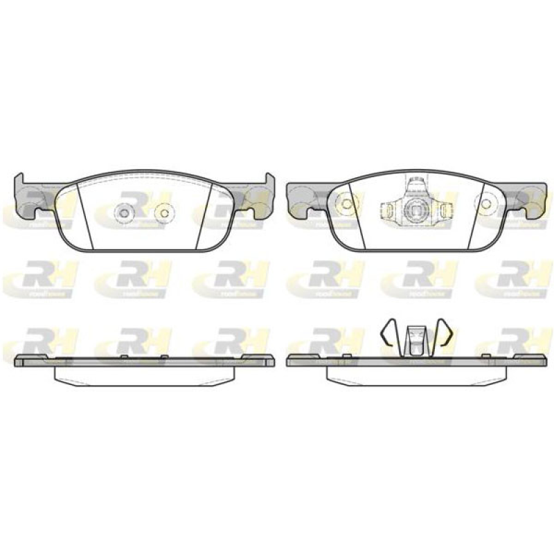 Колодки гальмівні передні під диски 258х22 Renault Sandero II / Logan II 2013- Remsa 1718.00 Іспанія