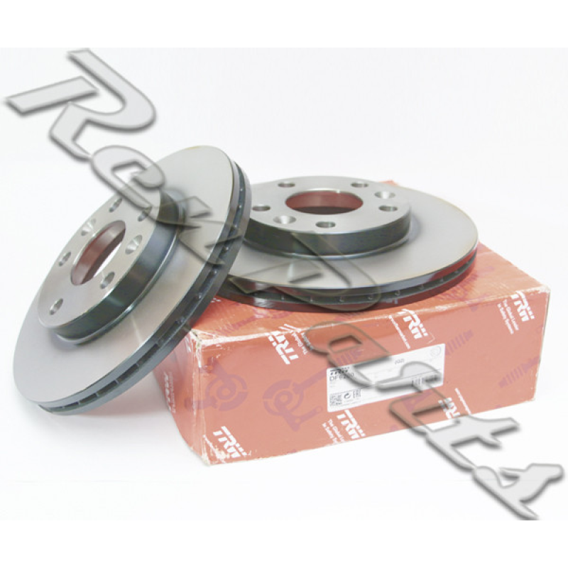 Диск гальмівний (передній) вентильований Renault Duster 4x2 (Рено Дастер 4х2), без ESP. TRW Німеччина — DF6200