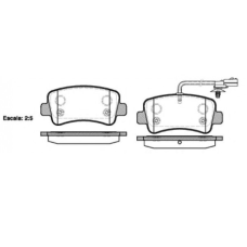 Колодки гальмівні задні Renault Master III (передній привод) — 2.3 Dci (M9T) 21439.01 Remsa-Roadhouse