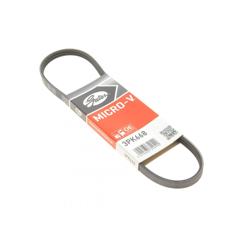 Ремінь струмкового навісного обладнання 3PK668 Nissan Micra K12 (Нісан Мікра) -1.4i -1.2i Ga