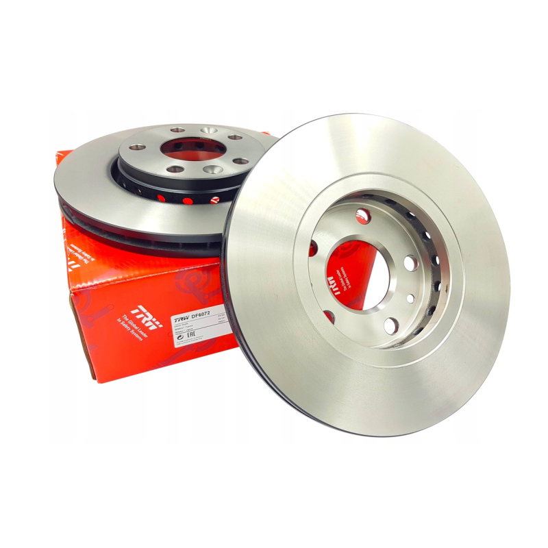 Диск гальмівний (передній) вентильований Renault Laguna III 1.5dci+1.6i (K4M) DF6072 TRW Німеччина