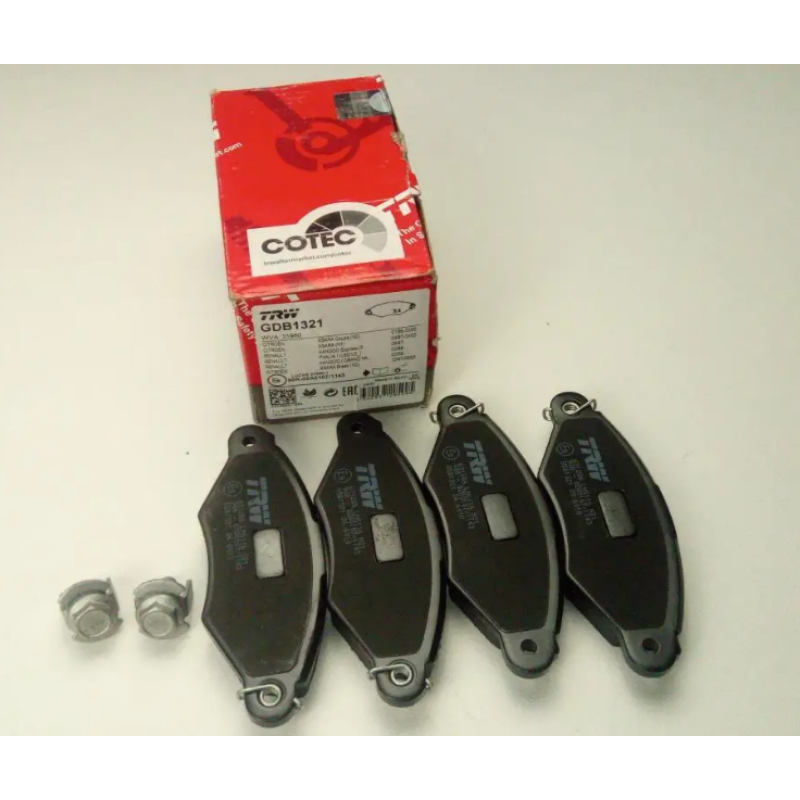 Колодки гальмівні передні Renault Kangoo I. Виробник TRW Німеччина — GDB1321