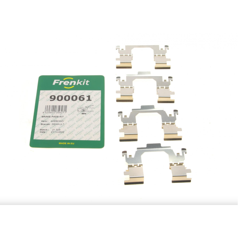 Монтажний комплект передніх гальмівних колодок Renault Megane IV 2016– FRENKIT 900061