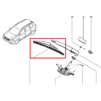 Щітка заднього склоочисника 290 мм Renault Duster II 2017– Original 287909363R