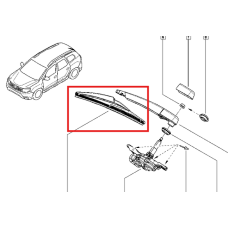 Щітка заднього склоочисника 290 мм Renault Duster II 2017– Original 287909363R