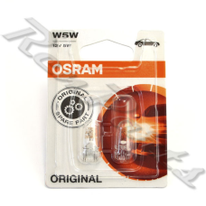 Комплект ламп розжарювання 2 шт. (габарит, підсвітка номера) Osram 2825-02B W5W 12V патрон W2,1x9,5