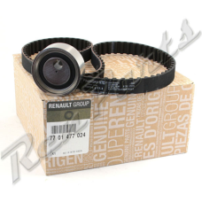 Комплект ременя ГРМ (ремінь 96 зубців + ролик) Renault Kangoo II — 1.6i (K7М). Оригінал Renault - 7701477024