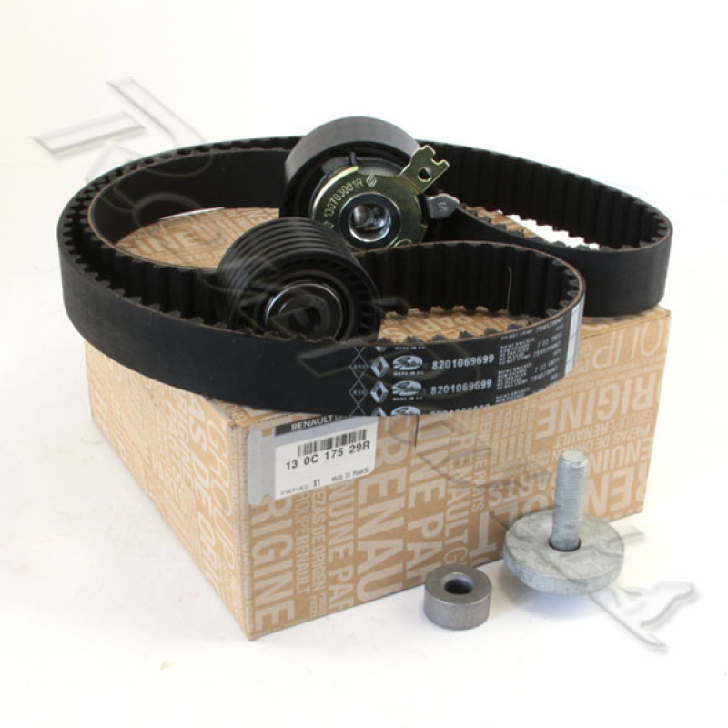 Комплект ременя ГРМ (ремінь + ролики) Renault Scenic III (Рено Сціник 3) 1.6 16V (K4M). Оригинал - 130C17529R