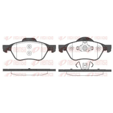 Колодки гальмівні передні Renault Megane II (після 18.10.2005) Remsa-Roadhouse 2962.10 Іспанія