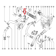 Ущільнювальне кільце патрубка интеркуллера Renault Megane III / Fluence - 1.5 Dci (K9K) 7701071162 Оригінал
