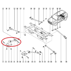 Задня поздовжня тяга / важіль права Renault Duster (Рено Дастер) - 4x4 - 551107894R Оригінал