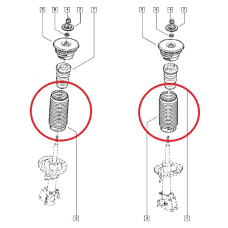 Штока амортизатора переднього Renault Master III - 2654039 Sasic Франція