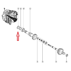 Сальник первинного вала DC4-РКПП Renault Kadjar (Рено Каджар) 1.5Dci — 321132689R Оригінал