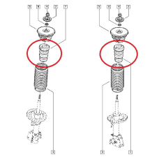 Відбійник переднього амортизатора переднього Renault Master III /Opel Movano B 2010- 2654027 Sasic Франція