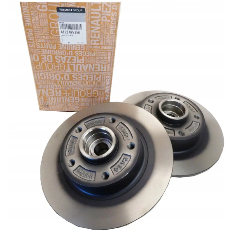 Диски гальмівні (задні) з підшипниками маточини, к-т Renault Fluence/Megane III — Оригінал Франція