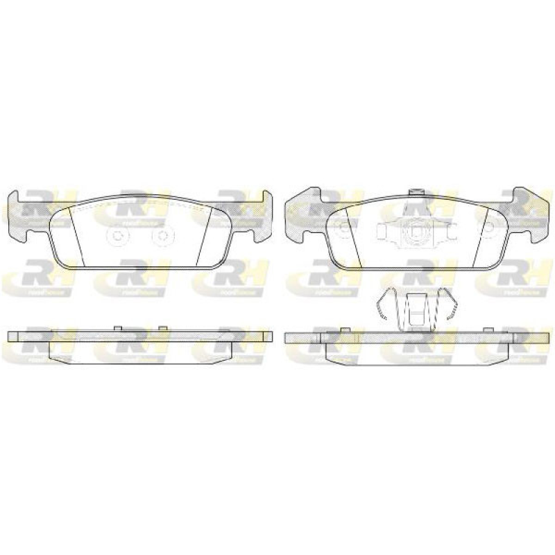 Колодки гальмівні передні під диски 259х12 Renault Sandero II / Logan II 2013- Remsa 1540.10 Іспанія