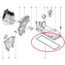 Прокладка клапетаної кришки (метал) Renault Logan / Sandero II — 1.6i (K7M) 8 V 773.700 Elring Німеччина