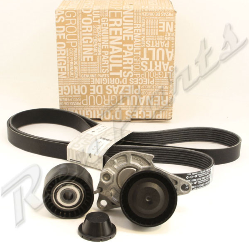 Комплект ременя генератора 117205040R (ремінь 7PK1685 + ролики) Nissan Qashqai J11 — 1.6dc, 1.7dci Оригінал