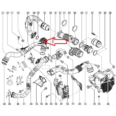 Ущільнювальне кільце патрубка інтеркулера Renault Logan II / Sandero II — 1.5 Dci (K9K) 7701071148 Оригінал