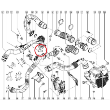 Ущільнювальне кільце патрубка інтеркулера Renault Logan II / Sandero II — 1.5 Dci (K9K) 7701071156 Оригінал