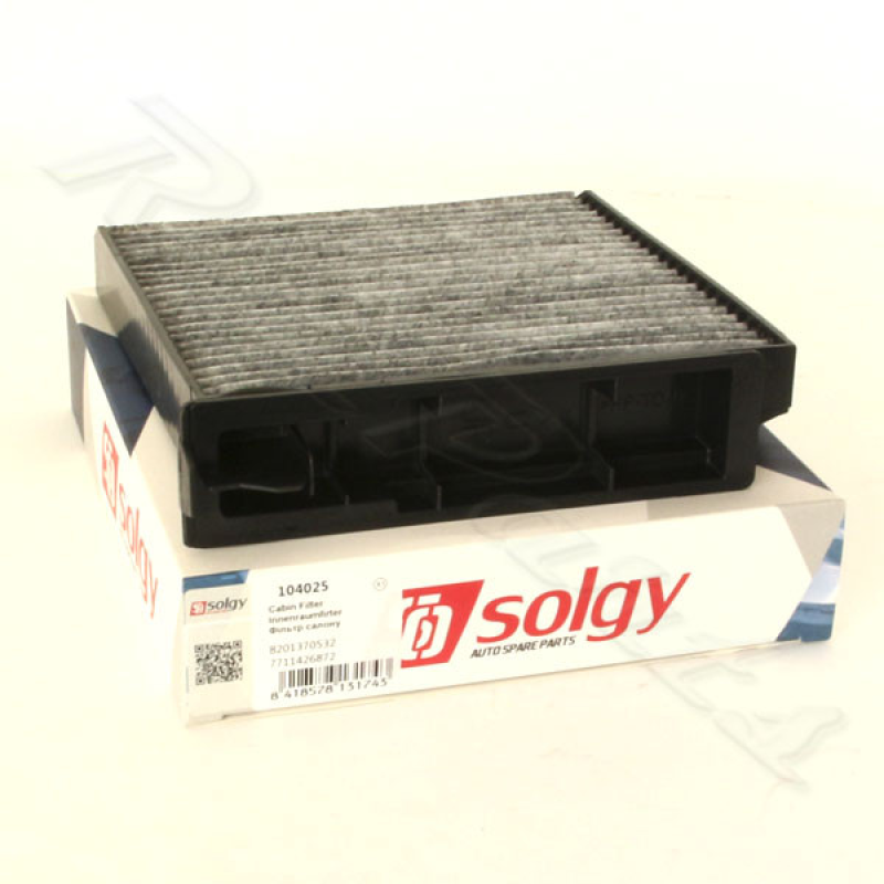 Фільтр салону (вугільний) Nissan Note E11 (Нісан Ноут) -1.6i, -1.4i -1.5dci SOLGY 104025 Туреччина