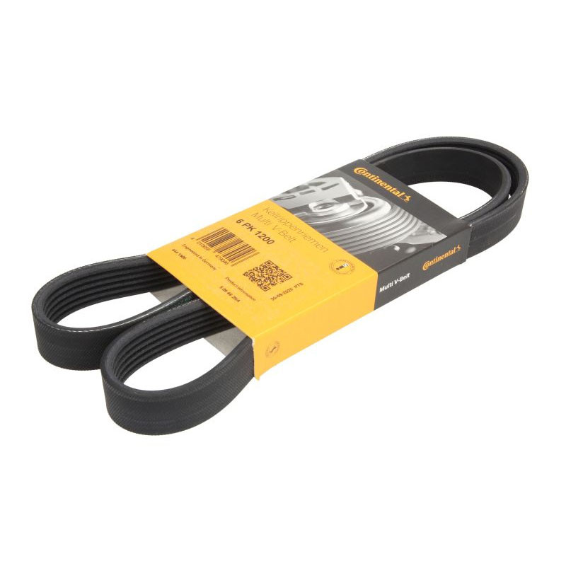 Ремінь навісного обладнання Renault Scenic II 2003- 1.6i 16 V (K4M) + 1.5dci (K9K) Continental 6PK1200 Німеччина