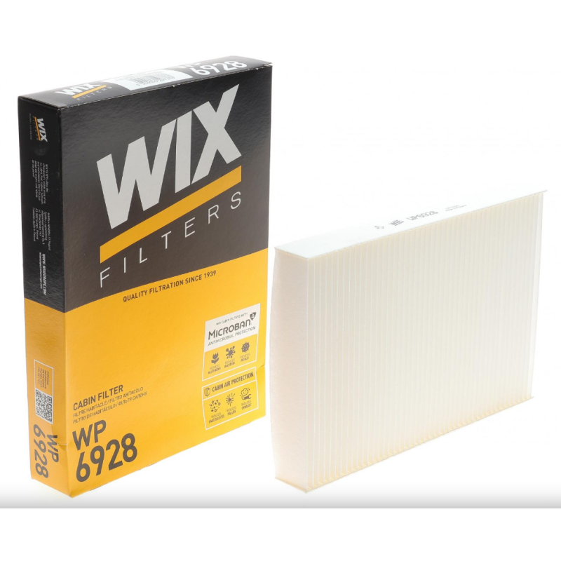 Фільтр салону Renault Kangoo I — 1.4i (K7J)+1.5 Dci (K9K)+1.9 (F8Q) Виробник WIX — Польща WP6928