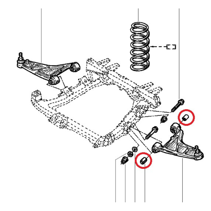 Cайлентблок переднього важеля Renault Kangoo I 4x4 1.6i (K4M), 1.9 (F9Q). Sasic Франція 4005502