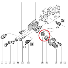 Термостат Renault Kangoo I 1.4i (K7J), 1.6i (K7M, K4M). Виробництво Vernet Франція 6047.89